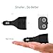 Safergo 2 Sockets Cigarette Lighter Splitter, 80W 12V/24V Adapter Quick Charge 3.0 Smart 2.4A Dual USB Car Charger with Voltage Display for iPhone iPad Samsung, C28s