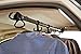 Rubbermaid Automotive Expandable Hanging Clothes Bar: Non-Slip Rubber Coated Car Rod with Accessory Hooks