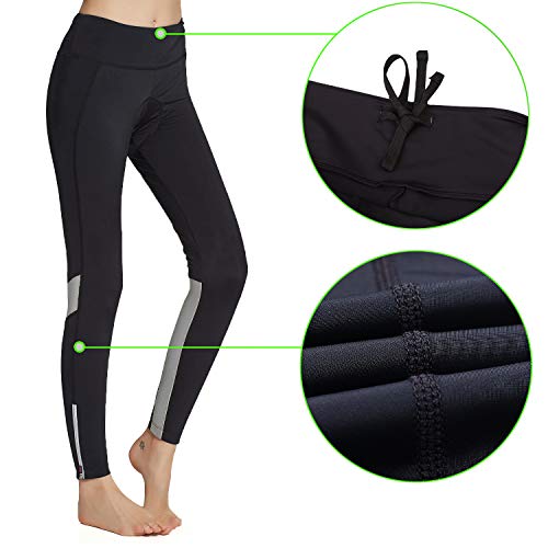image for BELE ROY Womens Cycling Pants Padded Long Bike Bicycle Tights Capri Pa