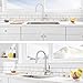 Comllen Commercial High Arc Single Handle Brushed Nickel Pull Down Kitchen Faucet,Stainless Steel Kitchen Faucets with Pull Down Sprayer Kitchen Sink Faucet New Italian Design
