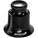 Bergeon 1458-A-15 Watchmakers Double Lens Eyeglass Loupe 15x Magnification