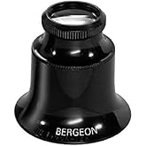 Bergeon 1458-A-15 Watchmakers Double Lens Eyeglass Loupe 15x Magnification