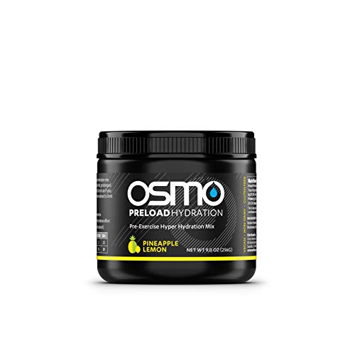 OSMO Nutrition - PreLoad - Pre-Exercise Hyper-Hydration Powdered Drink Mix - Maximize Sustained Power - Reduce Muscle Fatigue - Pineapple Lemon - 20 Serving Tub