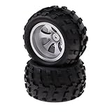 B Blesiya 4X Durable Tires Rubber Tyres Wheel Hex Rim for WLtoys A979 A979-01 RC Cars