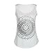 Yoyorule Sexy Women Sun Printed Sleeveless Vest Tee Shirt Blouse Casual Tank Top (S/US 4, White2)