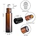 8 Pack, HwaShin 10 ml Amber Glass Roll on Bottles, Essential Oil Roller Bottles with Stainless Steel Roller Balls(1 Opener, 1 Funnel, 3 Droppers,2 Extra Roller Balls & 12 Pieces Labels Included)