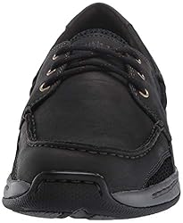 Dunham Men's Captain Boat Shoe, Black, 14 2E US