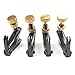 TIMESETL 4Pack Violin Fine Tuners for 4/4-3/4 Violin Metal String Adjuster Nickel Plated Anti Rust (Black + Gold)