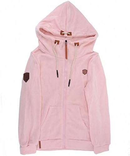 Women Hoodie Jacket Zip Collar Zipper Sweatshirts Long Sleeve Pullover Tracksuits xxxxl Hoodies Pink XL