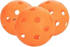 Pickleball Marketplace Onix Popular Fuse Indoor Pickleball Balls are Ready to Play Immediately Out of The Box - The Balls Offer Superior Balance and a consistent Feel. 3 Pack – Orange