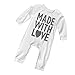 FEITONG Baby Boy's Warm Infant Romper Jumpsuit Bodysuit Cotton Clothes Outfit (3-6 Months)