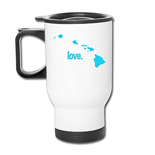 Hawaii Blue Map Contigo Coffee Hiking White
