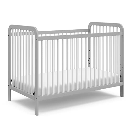 Storkcraft Pasadena 3in1 Convertible Crib (Pebble Gray/White