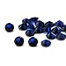 Alone Moon 1000pcs loose sapphire synthetic gemstones round diamond cut perfect replacement for jewelry making (1mm, Sapphire)