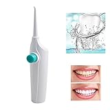 Pevor Portable Dental Water Flosser Water Pick Air Pressure Teeth Cleaner Tooth Brush for Travel and Home
