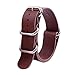 Ritche Genuine Leather NATO Strap 20mm Brown Replacement Watch Band