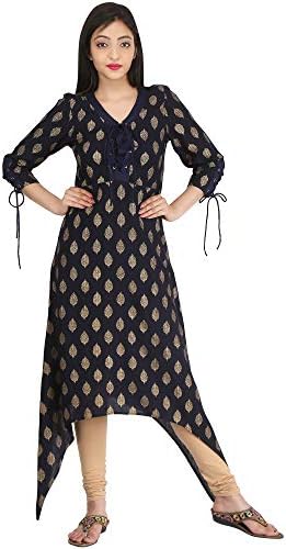 MIAUW Women's Rayon Tail Cut Kurti