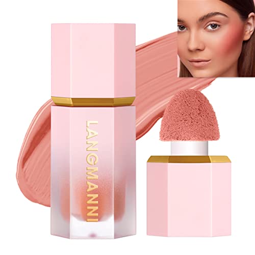 Gel per guance, crema di fard liquido, sensazione di leggerezza e traspirabilità, lunga durata, a prova di sbavature, aspetto naturale, trucco di fard per la pelle (#105 HUSH HUSH)