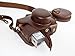 Bottom Opening Version Protective PU Leather Camera Case Bag For Olympus PEN Lite E-PL8 EPL8 with 14 - 42mm EZ F3.5-5.6 Lens with Strap Belt and Storage Card Case Dark Brown