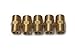 LTWFITTING Brass Pipe Hex Nipple Fitting 3/8 x 3/8 Inch Male Pipe NPT MNPT MPT Air Fuel Water(Pack of 5)