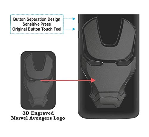 ZATX Marvel Avengers Iron Man 360 Degree Full Protection Silicon Back Cover for Mi 6 Pro(Redmi mi 6 pro, Black)
