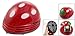 uxcell® Dots Strawberry Vacuum Desk Mini Dust Cleaner Red Green