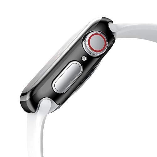 Ultra Thin Cases Cover,Saying For Apple Watch 4 44mm Cases Protective Bumper Perfectly Replace organizer (Black)