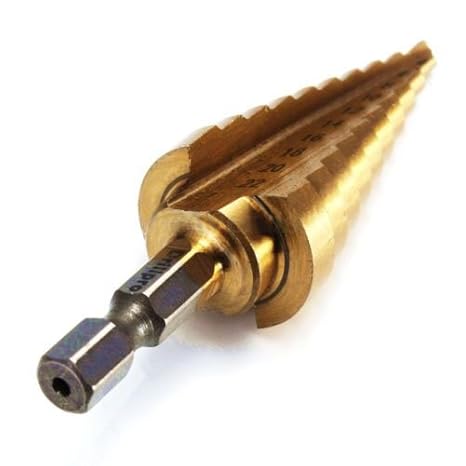 Generic THGS 4-22MM HSS 4241 Hex Titanium Cone Drill Bit Hole Cutter For Sheet Metal