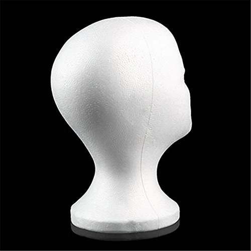 Practical Foam Female Mannequin Head Shop Hat Wig Hair Jewelry Glasses Display Stand - Thumbnail 2