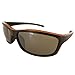 Vuarnet Extreme Unisex VE5003 Athletic Sport Sunglasses, Matte Brown/Orange