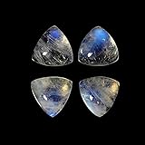 NEW! Rainbow Moonstone Cabs Approximately 9.00 Carat Trillion Shape 9x9mm (10812)