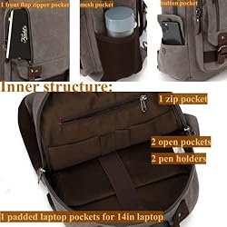 H HIKKER-LINK Anti-Theft Canvas Messenger Bag
