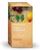 Amazing Grass Green Superfood, Orange Dream, Powder, Box of 15 Individual Servings, 0.28oz, Wheat Grass, Spirulina, Alfalfa, Acai, Maca, Flax Seed, Active Cultures, Vitamin K, Greens, Detox 15 Count