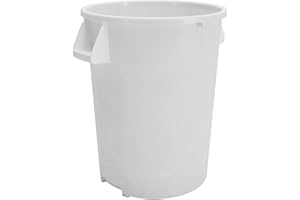 Sparta Bronco 20 Gallon Trash Can, Thick Polyethylene Bin, NSF Certified Waste Container with Top Handles, Bottom Handholds, 