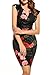 Zeagoo Women Vintage Floral Bodycon Dresses Party Cocktail Dress
