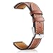 for Fossil Gen 4 Q Venture HR Women Bands,ViCRiOR Softer Genuine Leather Quick Release Strap Replacement Wrist Watch Band for Fossil Gen 4 Q Venture HR/Gen 3 Q Venture, Brown