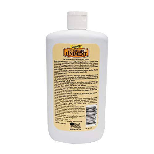 Absorbine Veterinary Liniment Gel Topical analgesic Sore Muscle and
