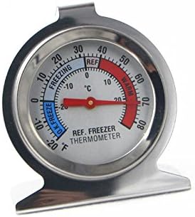 Dxlta Refrigerator Freezer Thermometer, Temperature Measure Tool Stainless Steel Dial Type