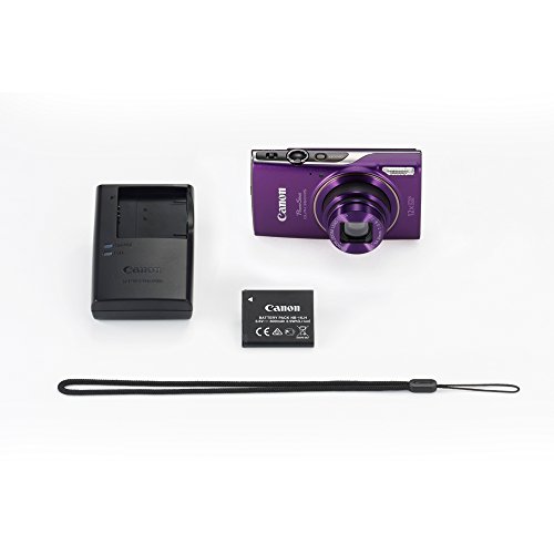 Canon-PowerShot-ELPH-360-HS-Purple-Digital-Camera-32GB-Card-Bundle-includes-Camera-32GB-Memory-Card-Reader-Wallet-Case-Mini-Tripod-Screen-Protectors-Cleaning-Kit-and-Beach-Camera-Cloth