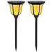 TomCare Solar Torches Lights, Waterproof Flickering Flame Solar Outdoor Lights Landscape Decoration Solar Torch Light Dusk to Dawn Auto On/Off Solar Lighting for Yard Pool Garden Patio, 2 Pack