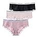 MOONSJONES Women's 3 Pack of Cotton Lingerie Stretch Underwear Sexy Lace Hipster Panties (3XL/US-XL)
