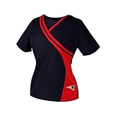 New England Patriots Women's Two Tone Scrub Top