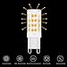 KINDEEP G9 LED Light Bulb Bi Pin Base, Dimmable 3000K Warm White, 4W (40W Halogen Equivalent), G9 Base Bulbs for Chandeliers, 360° Beam Angle, 400LM for Home Lighting 5 Pack