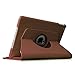 Fintie iPad Air 2 Case - 360 Degree Rotating Stand Case with Smart Cover Auto Sleep / Wake Feature for Apple iPad Air 2 (iPad 6) 2014 Model, Brown