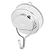 ShineMe Premium ABS Suction Cup Hook with Plating Vacuum Traceless Hooks for Smooth Wall Shower Kitchen Window Bathroom Hook Bag Coats Towels Caps Holder (2pcs)