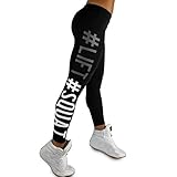 Kshion Women's Workout Leggings Fitness Sports Gym Running Yoga Athletic Pants (M, Black)