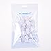 BLUECELL pack of 50 White color Pen Adhesive Clip Holder for sticking on White Board, Desk, Car
