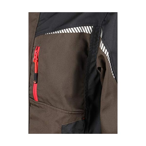 Stenso Prisma Arbeitsjacke Herren - Funktionale Arbeitsjacke MÃ¤nner mit Zwei Unteren und Zwei Oberen Taschen, VerstÃ¤rkten Schulterplatten, Reflektierenden Elementen, Bundjacke Herren – Bild 6