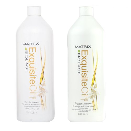 Matrix Biolage Exquisite Oil Shampoo 33.8 oz & Oil Creme Conditioner 33.8 oz oz Duo Set image