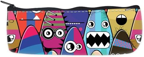 Cartoon character expression oxford Pen Pencil Case Stationery Pouch Bag Case